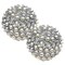 Edge Collections - 5" - Silver - Elegant Crystal and Pearl Decorative Sphere - 1 Piece